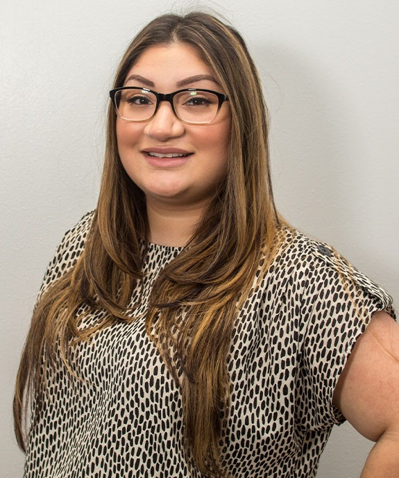 Smiling dental team member