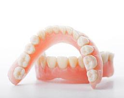 Upper and lower complete dentures
