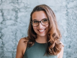 Woman with gorgeous smile after cosmetic dentistry